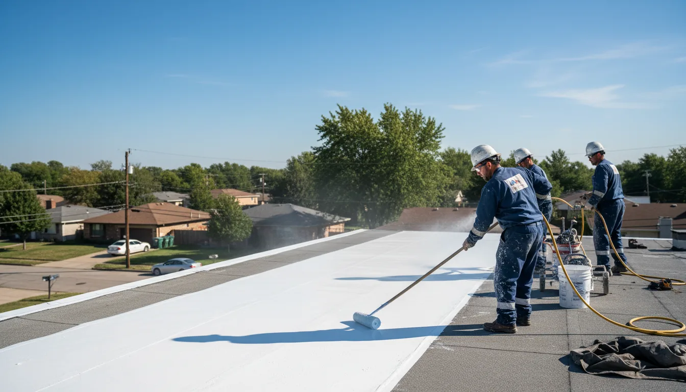 Commercial roof coating in Hallstead, PA near me